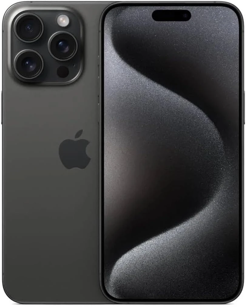 Apple iPhone 15 Pro Max، سعة 256GB، لون Black Titanium – مفتوح الشبكة (مجدد)