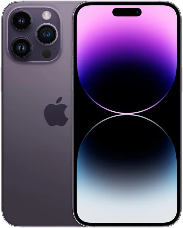 Apple iPhone 14 Pro Max، سعة 128GB، لون Deep Purple – مفتوح الشبكة (مجدد بريميوم)